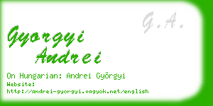 gyorgyi andrei business card